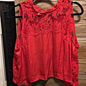 Free People Backless Mock neck top